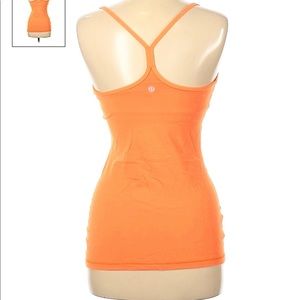 Lululemon Orange Raceback Tank